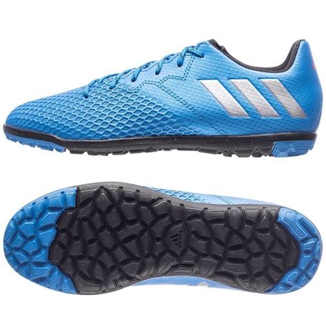 adidas Messi 16.3 TF Mercury Blau/Silber/Schwarz Kinder